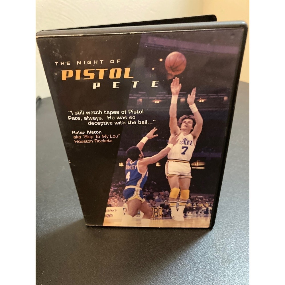 OOP RARE Night of Pistol Pete DVD Basketball Documentary Utah Jazz Maravich
